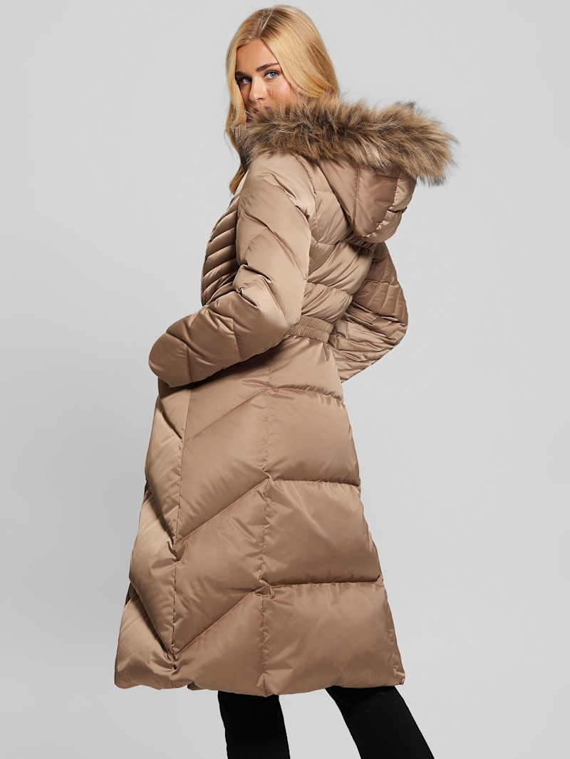 Olga Genuine Down Longline Jacket | GUESS