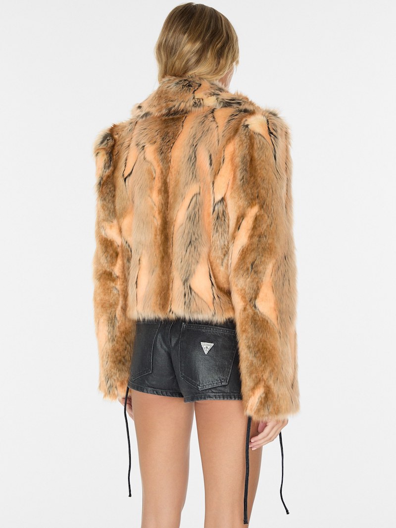 faux-fur jacket | GUESS