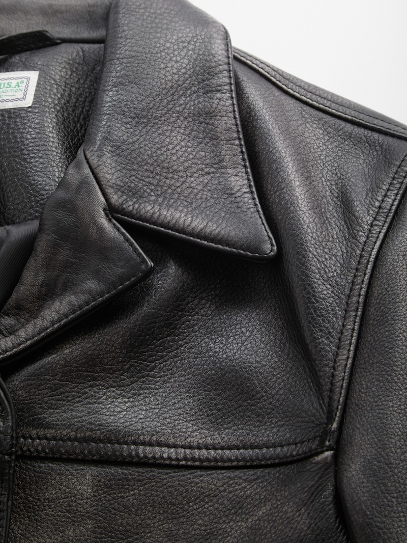 vintage leather jacket | GUESS