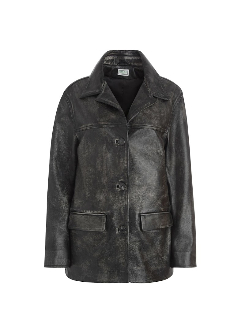 vintage leather jacket | GUESS