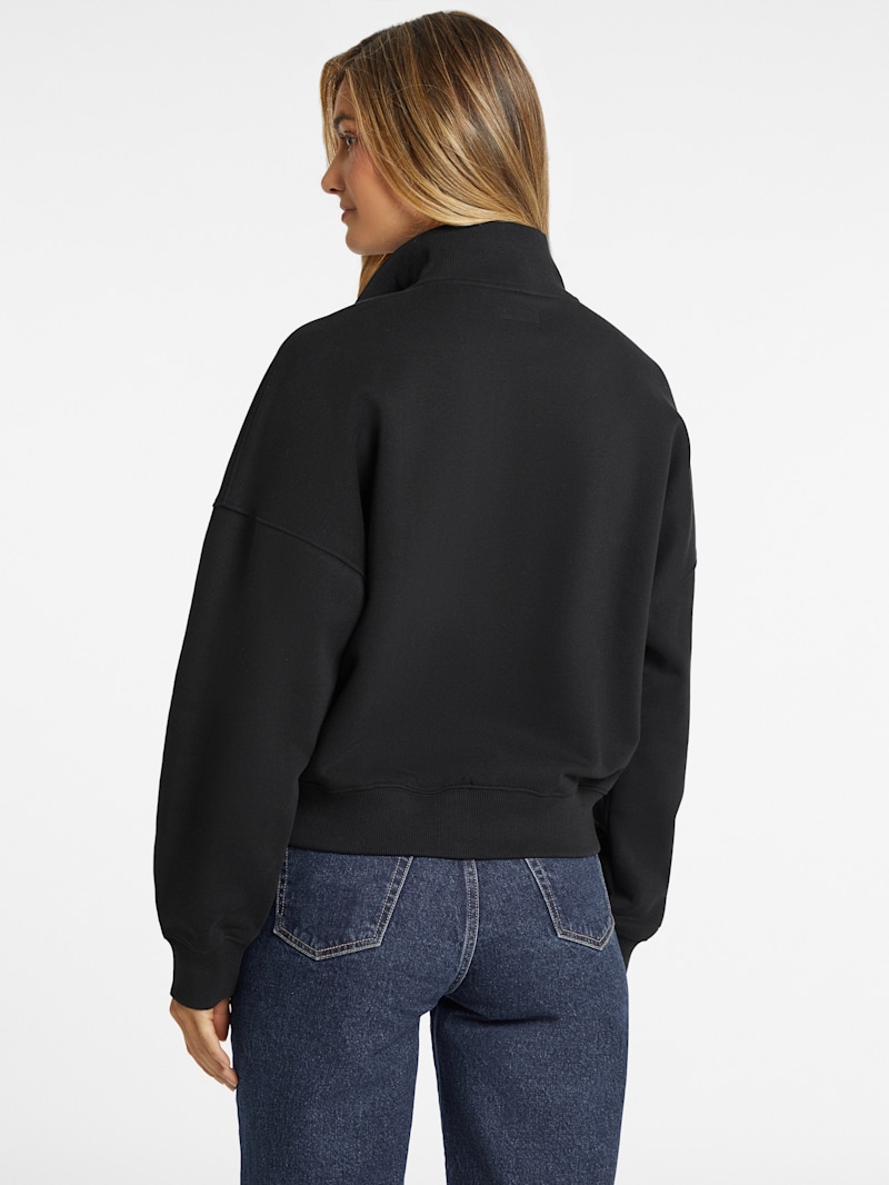 Oversized Mini Triangle Half-Zip Sweatshirt