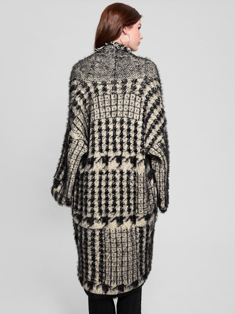 ジャケット・アウター vintage fringe design maxi coat cardigan Women Ethnic Knit Cardigan Sweater Vintage Fringe Boho Long