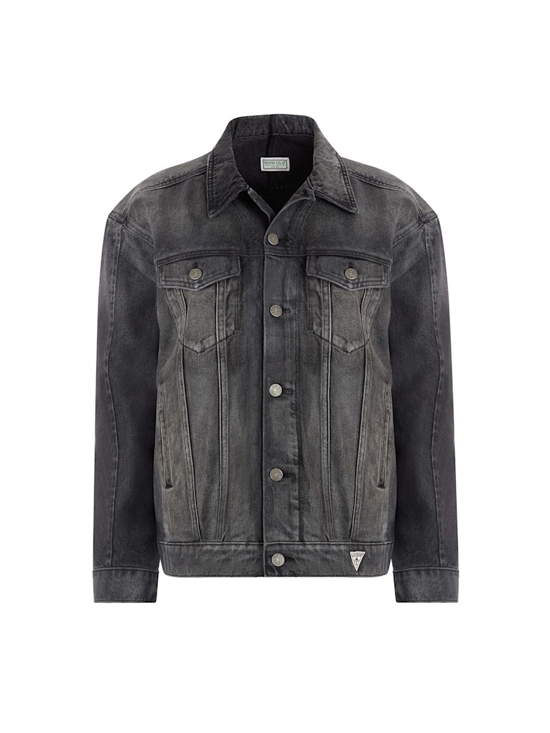 oversized pieced denim jacket