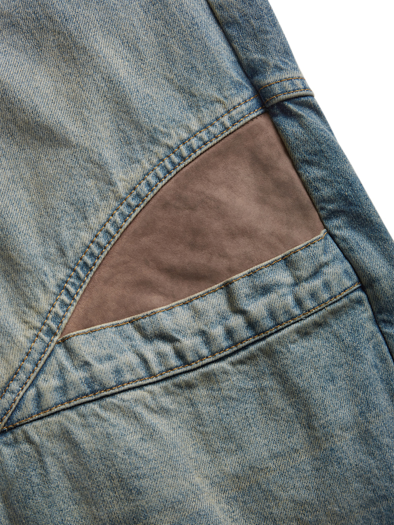 パンツ Guess usa low rise wide leg denim low-rise wide leg denim | GUESS