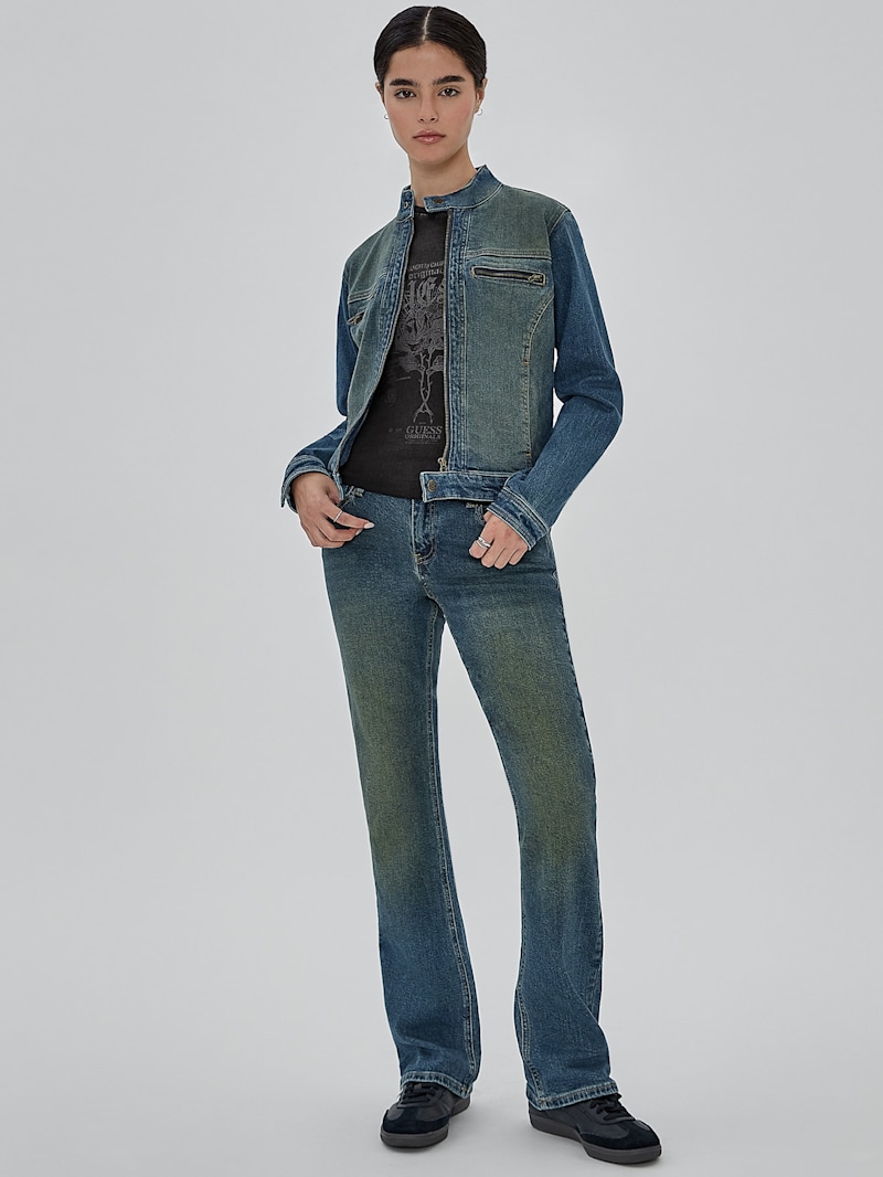 GUESS Originals Moto Zip Up Jacket | GUESS