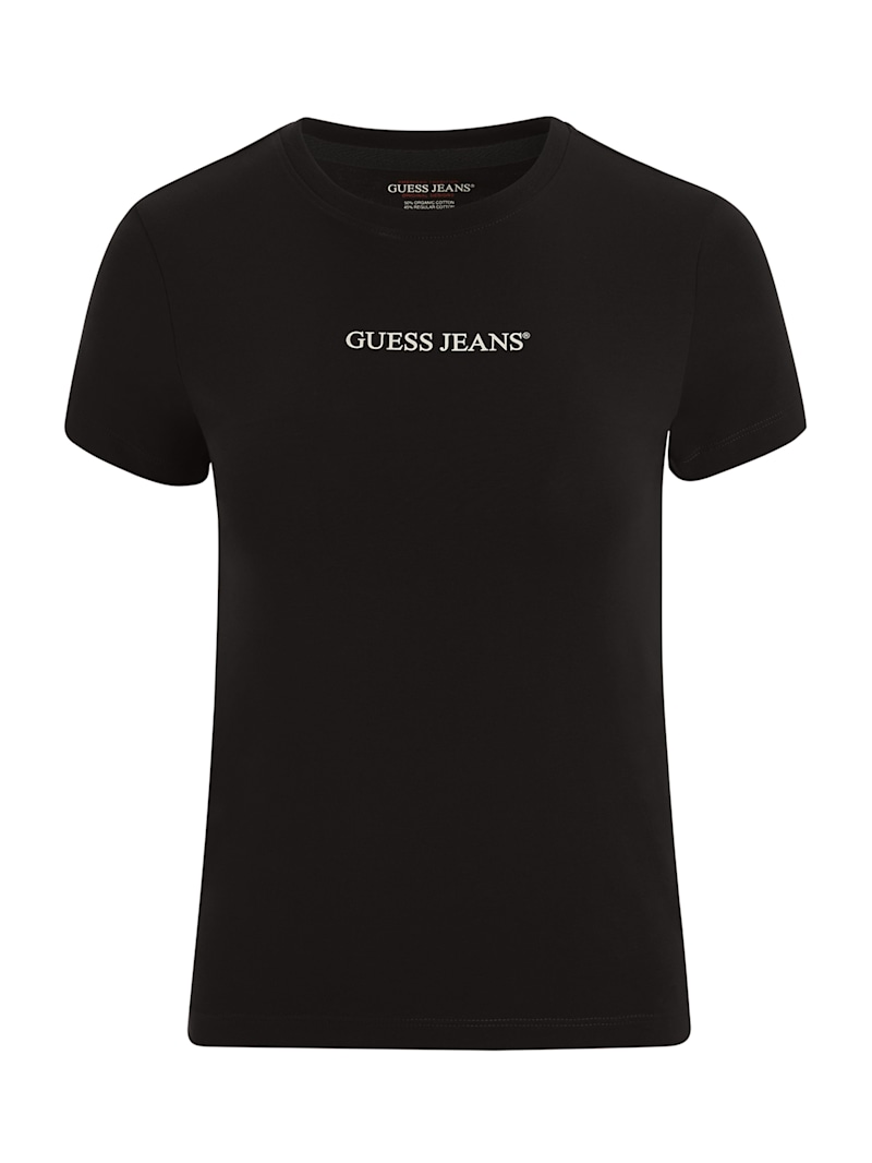 売れ筋商品|||ゲス Tシャツ レディース トップス BASIC LOGO TEE - Basic T-shirt - jet black Slim Logo Tee | GUESS Jeans