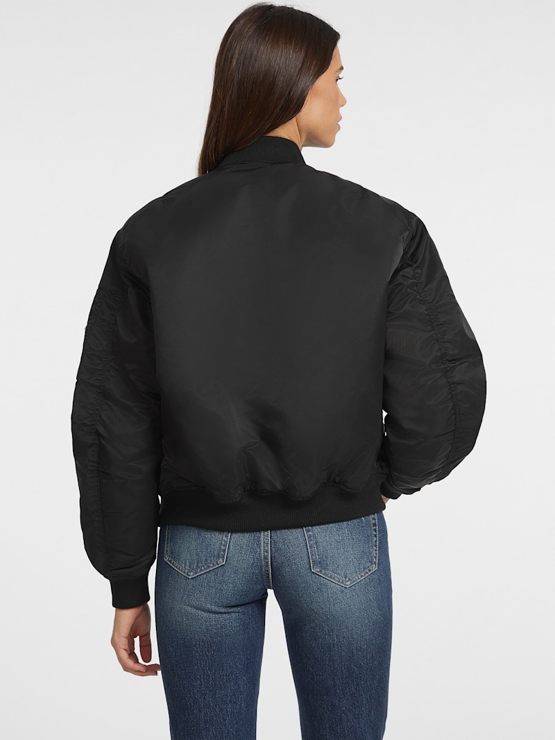 Nylon Bomber Jacket | GUESS Canada