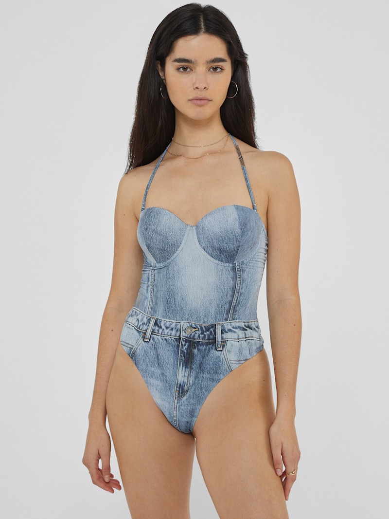 水着・水泳用品 Bonjour Diary SWIM SUIT Denim 10y SWIM SUIT Denim