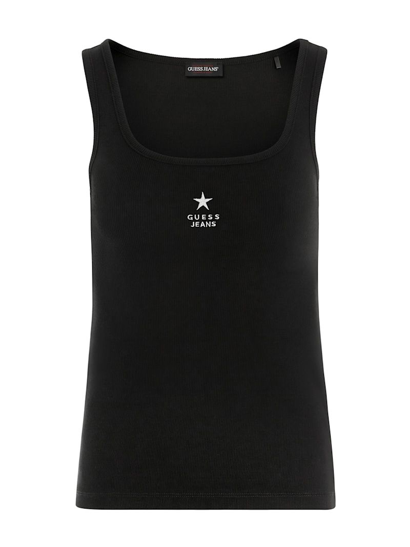 ゲス Guess 【 Embroidered Star Tank Top Women 】 ファッション レディースファッション トップス タンクトップ レディー Slim Embroidered Star Tank | GUESS Jeans