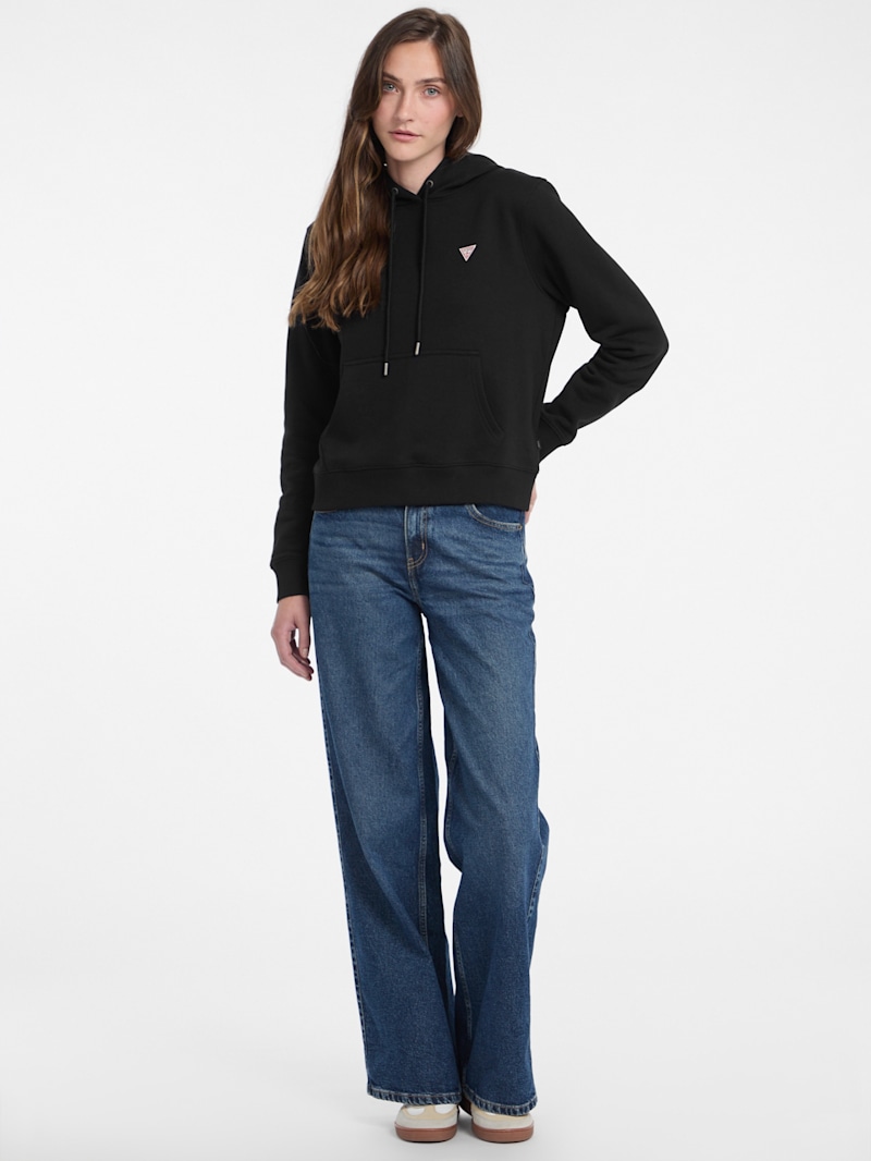 【GUESS】ヴァニー Oversized Mini Triangle Half-Zip Sweatshirt