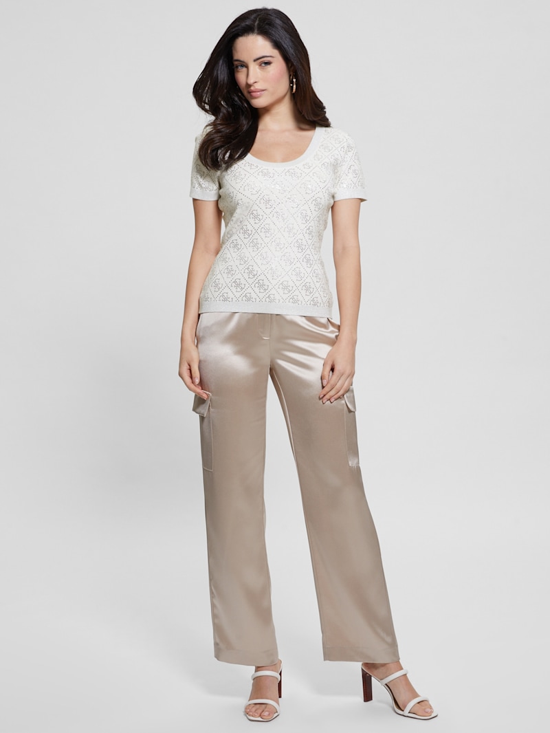 Paige Quattro Rhinestone Top | GUESS