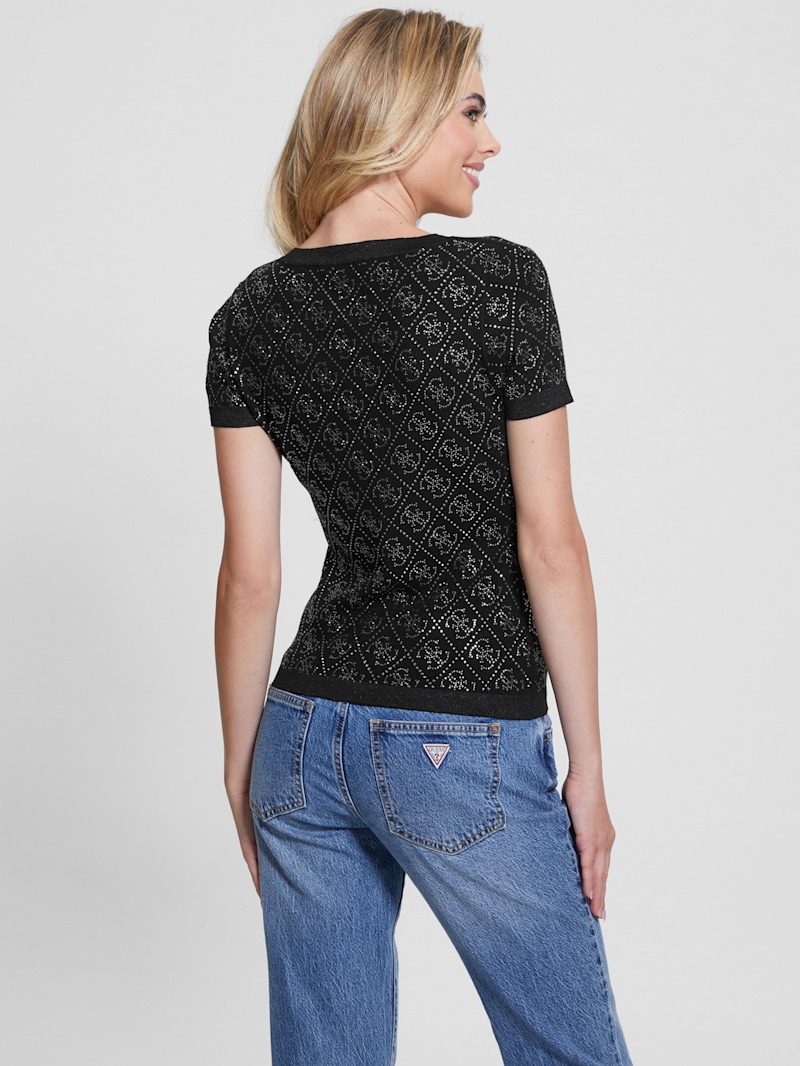 Paige Quattro Rhinestone Top | GUESS