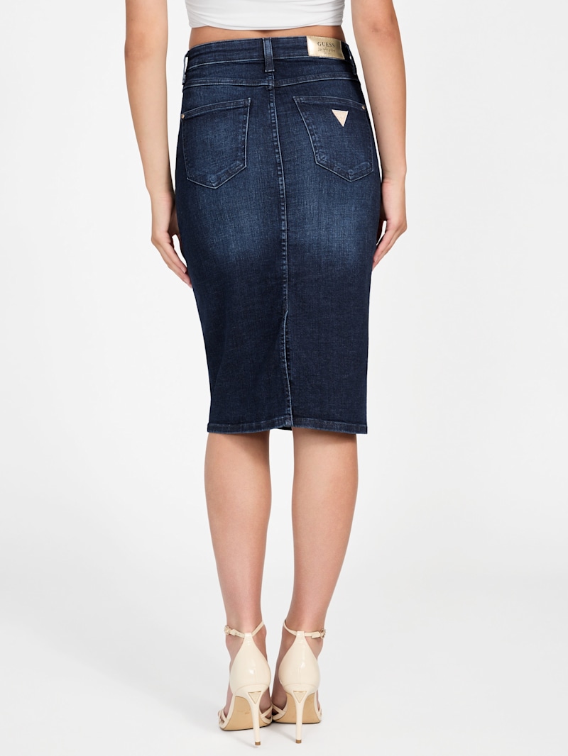 Eco Riley Denim Pencil Skirt | GUESS