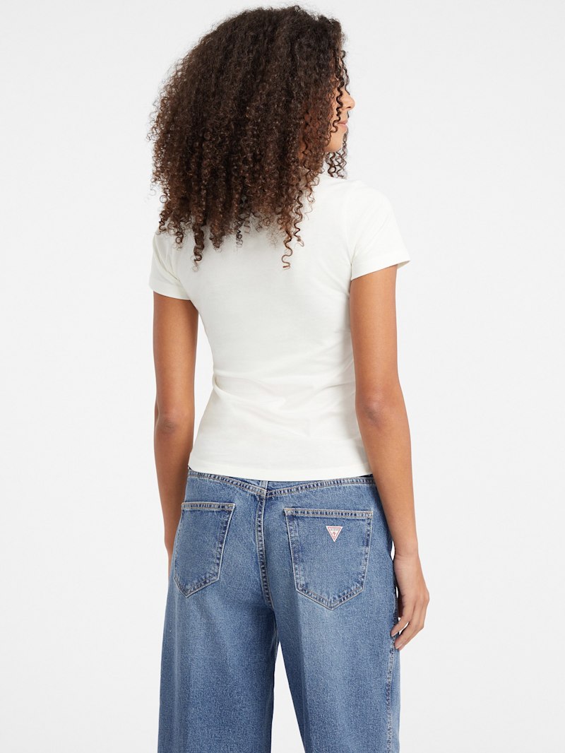 Slim Heathered Stamp Logo Tee | GUESS