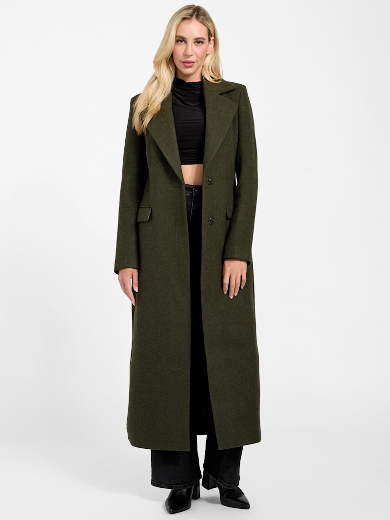 f♡　laubeblanc Belted Wool long gilet Belted Wool long gilet – L'AUBE BLANC