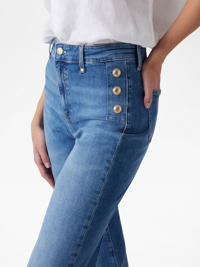 Eco Faye Sailor Flared Jeans | GUESS