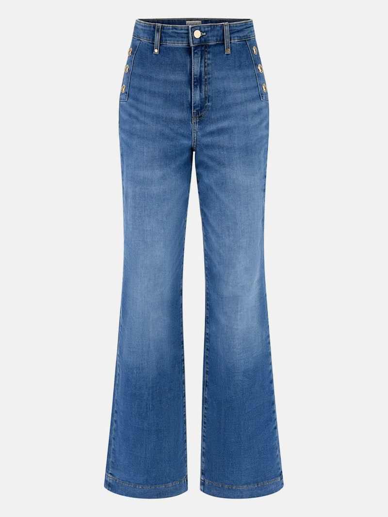 Eco Faye Sailor Flared Jeans | GUESS Canada