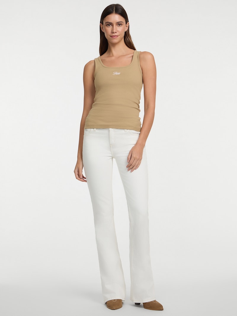 パンツ   JEANS Woman Pants Sand J20J225343 PFN Sandie Denim Wide Leg Pants | GUESS Factory