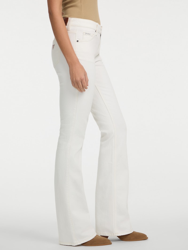 パンツ   JEANS Woman Pants Sand J20J225343 PFN Sahara Button Closure Light Beige Jeans – Wam Denim
