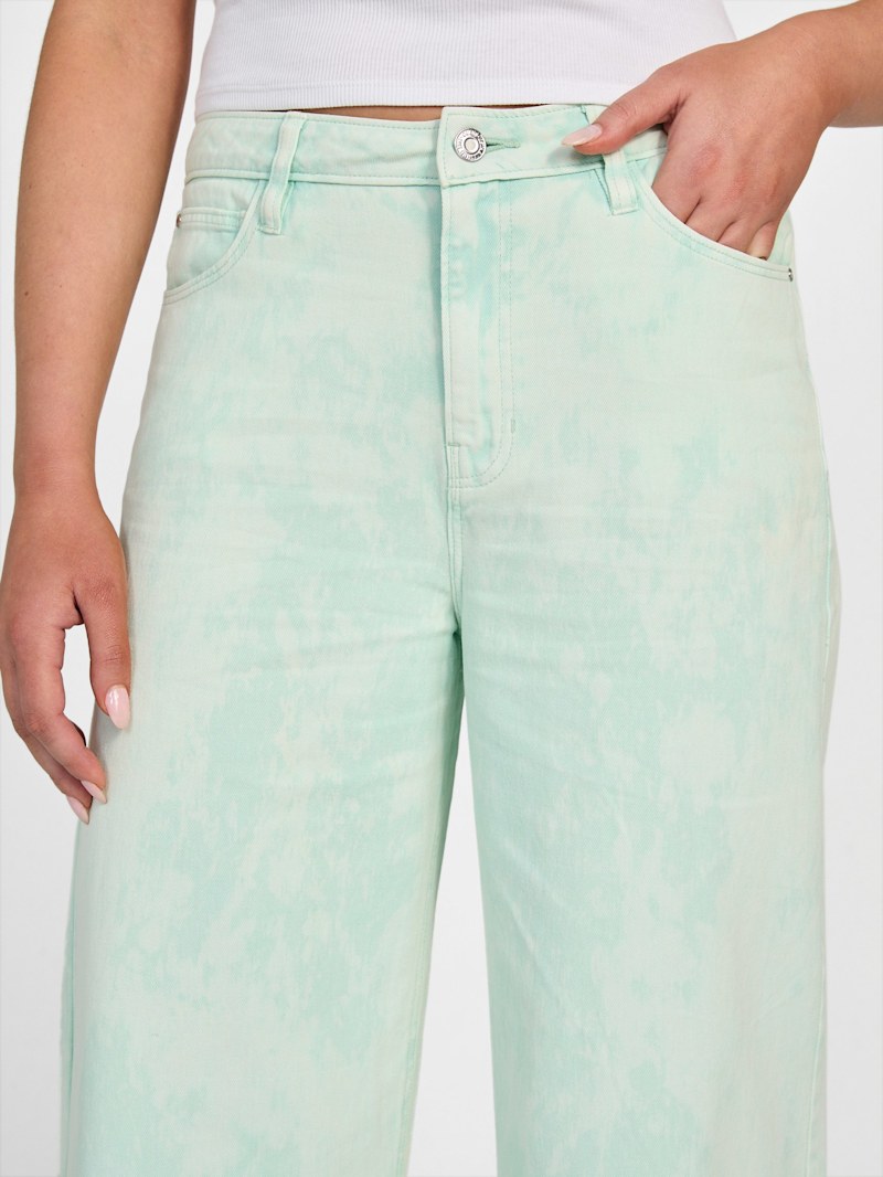 Bellflower Dyed Mid-Rise Pants | GUESS