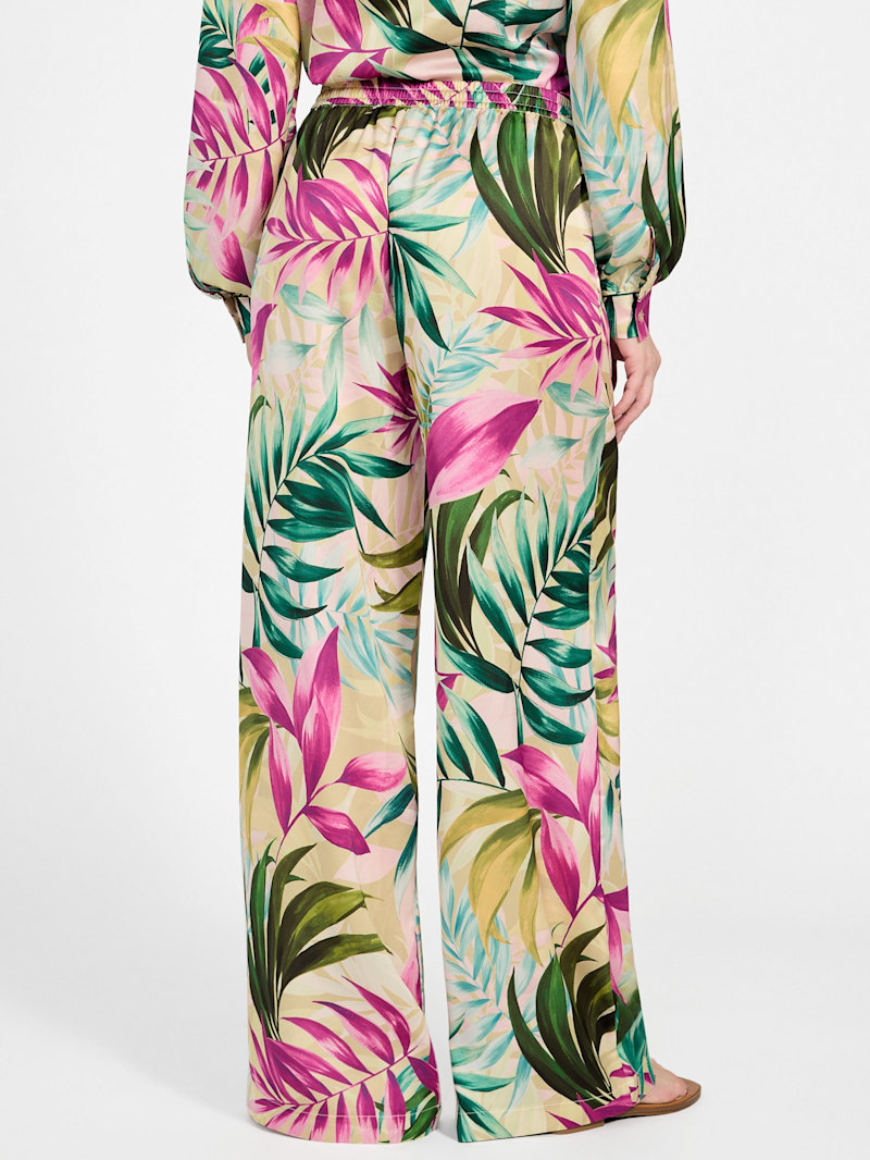 Ines Printed Satin Pants | GUESS