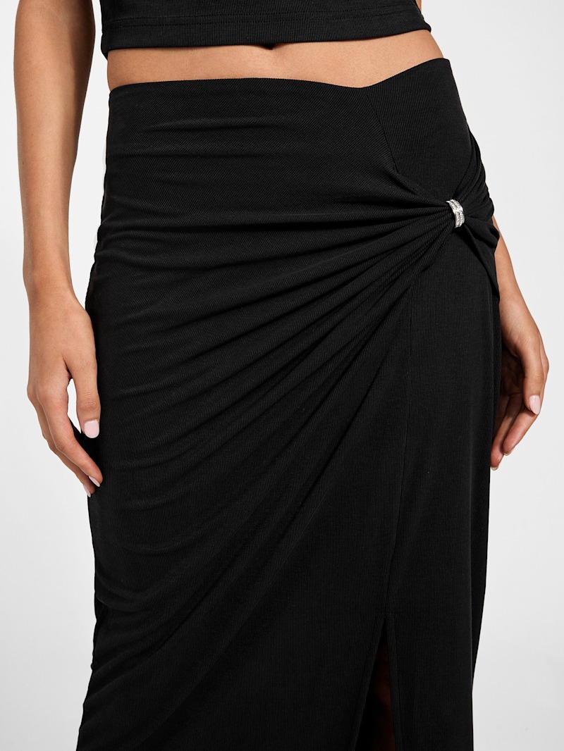 Eco Aimee Jeweled Knot Skirt | GUESS
