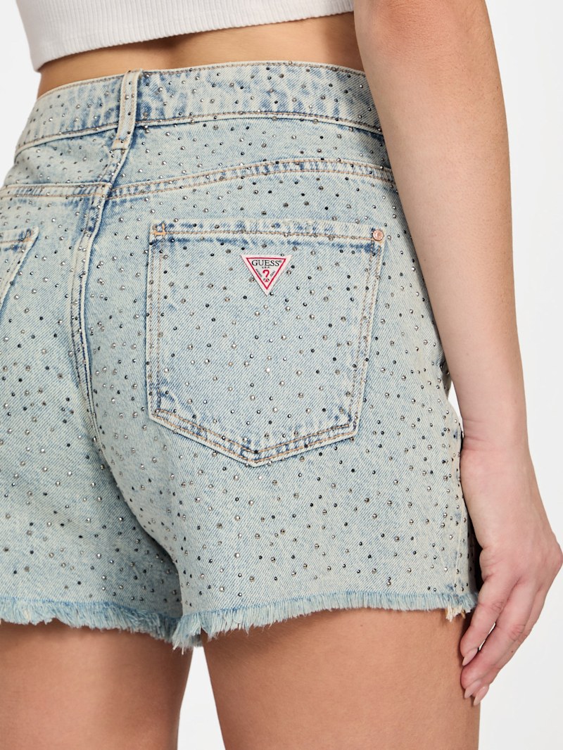 ショートパンツ MSGM SS22 DENIM SHORTS (3242MDB142T_22748535) セール】【 2color 】ミニリボン刺繍ハイウエストデニム