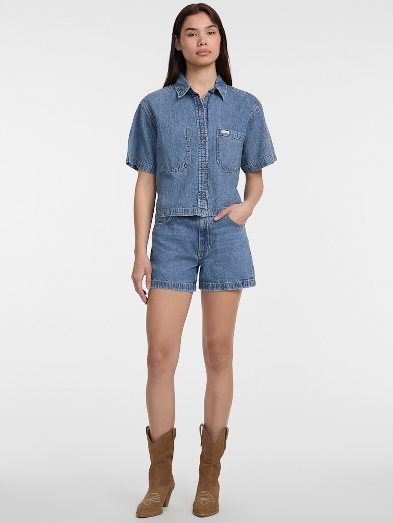 ★韓国の人気★【JEMUT】★Noise Washing Denim Shirt.s★ original.jpg?1697634011