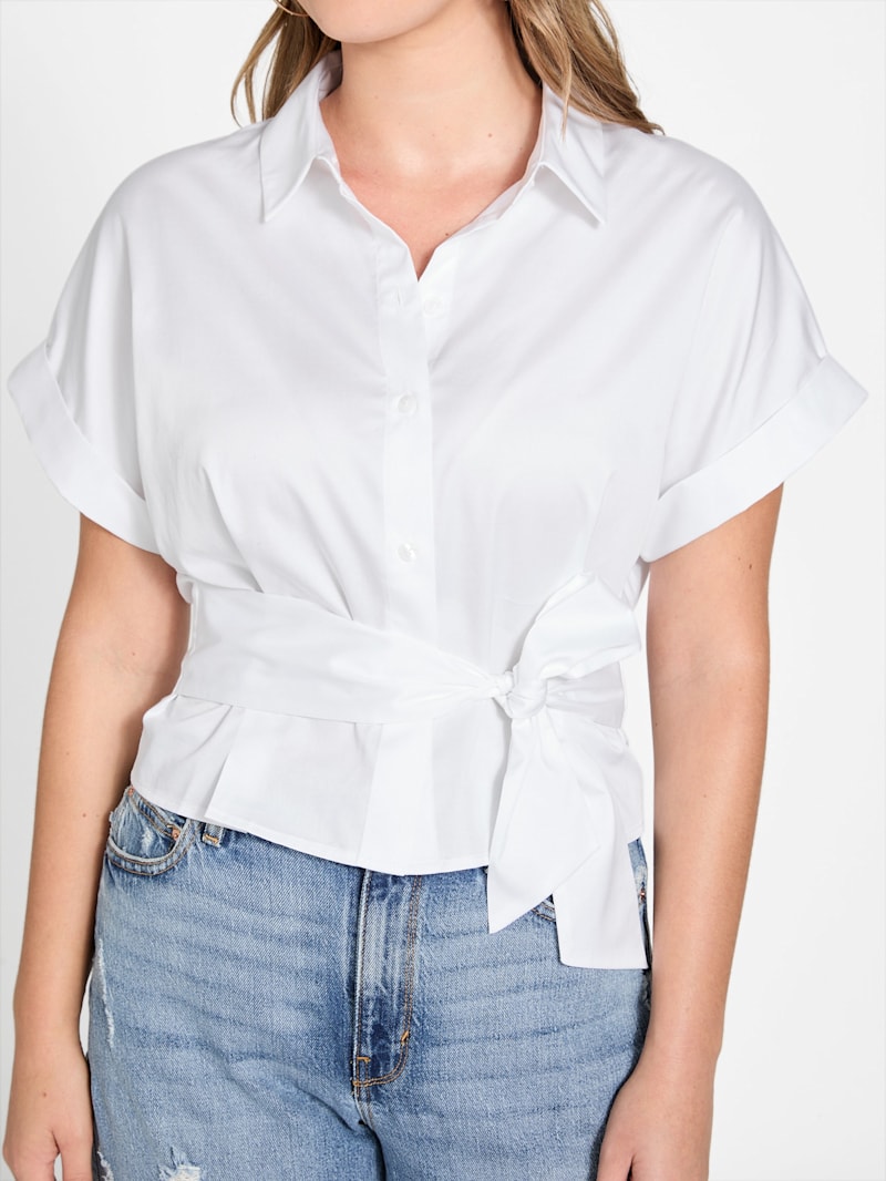 トップス Julie Julie Tie-Front Shirt | GUESS