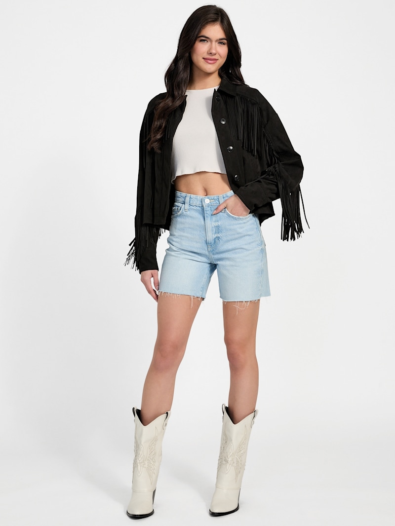 Ibby Fringe Shirt | GUESS