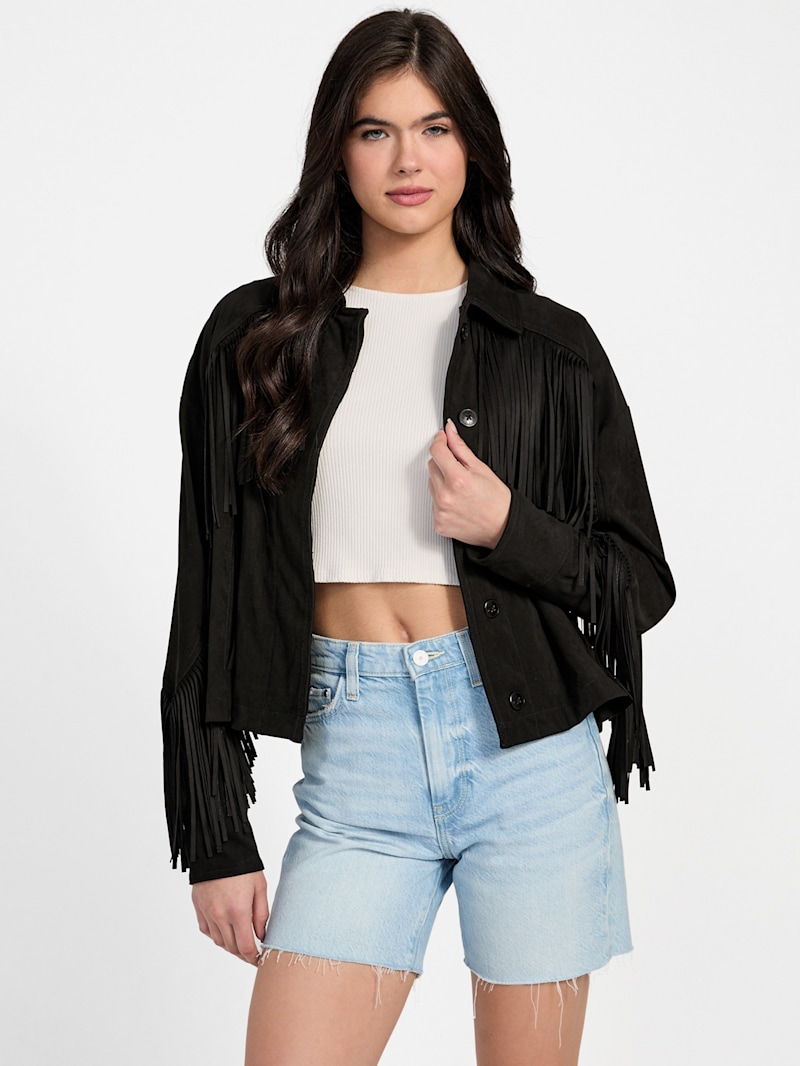 Tシャツ・カットソー Crystal And Beads Fringe Black Cotton Shirt JLM3090746GREY1_grande.jpg?v=