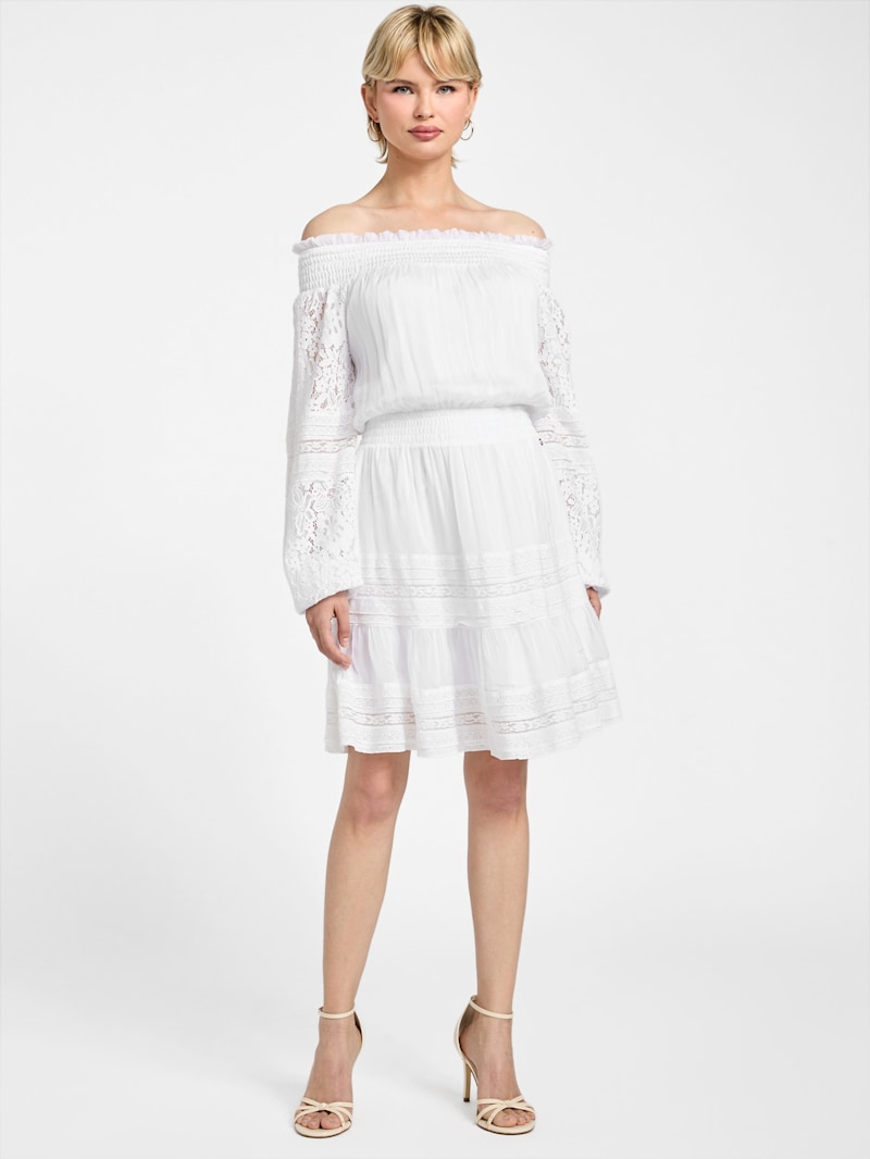 Audrey Off-the-Shoulder Mini Dress | GUESS Canada