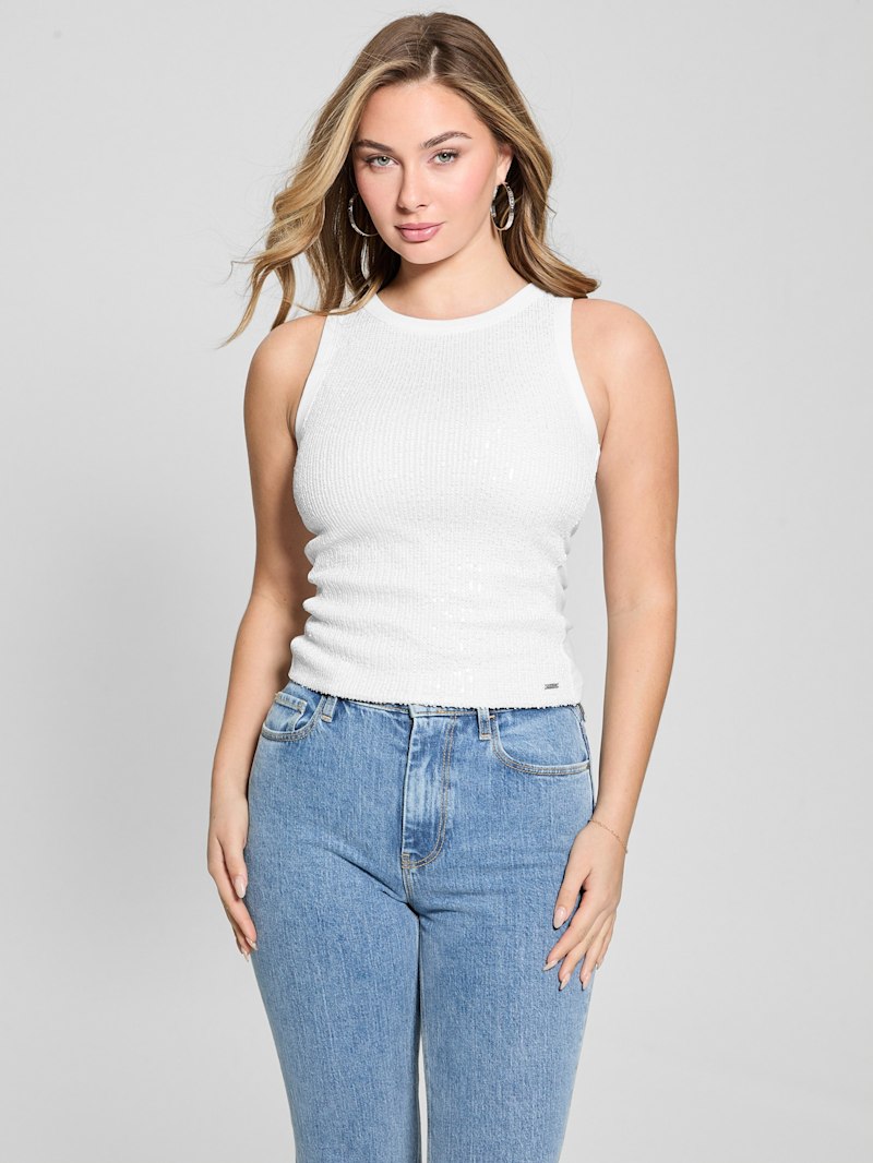 Alexia Sequin Tank Top | GUESS