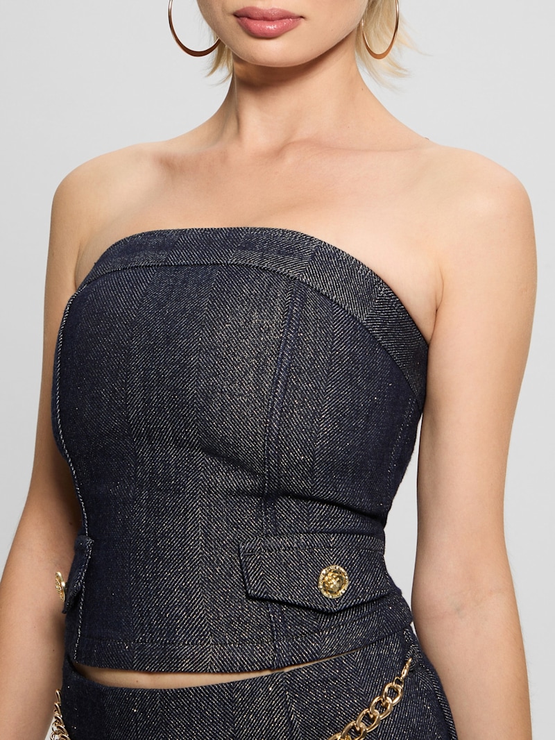 Chany Denim Corset | GUESS