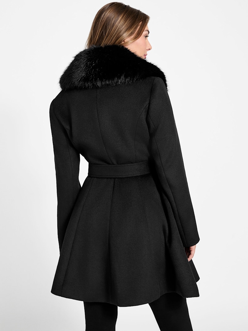 Eve Belted Coat | GUESS Canada