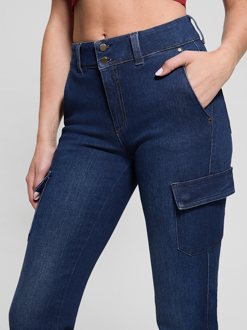 【WONDER WONDER】Quire Two Button Bootcut Cargo Pants Wonder cargo jeans – CDH STUDIO