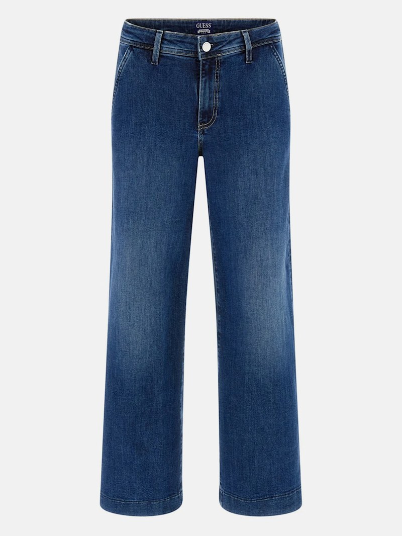 Lissa Eco Zoya Cropped Wide Jeans | GUESS