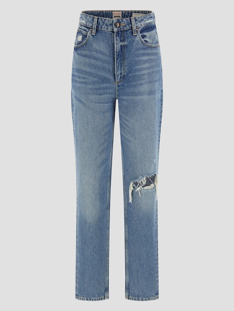 Eco Destroyed Mom Jeans | GUESS