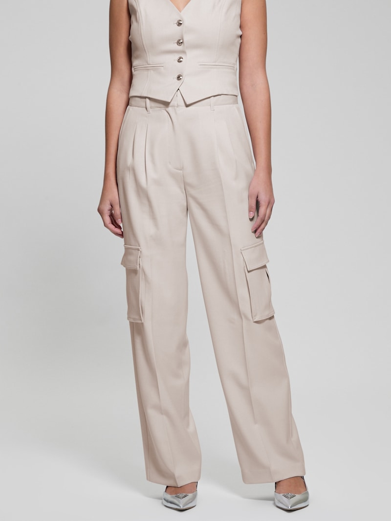 パンツ ETRO Woman Pants Beige WREA003999TUEG0 M0208 Etro Slim fit chino pants women - Glamood Outlet