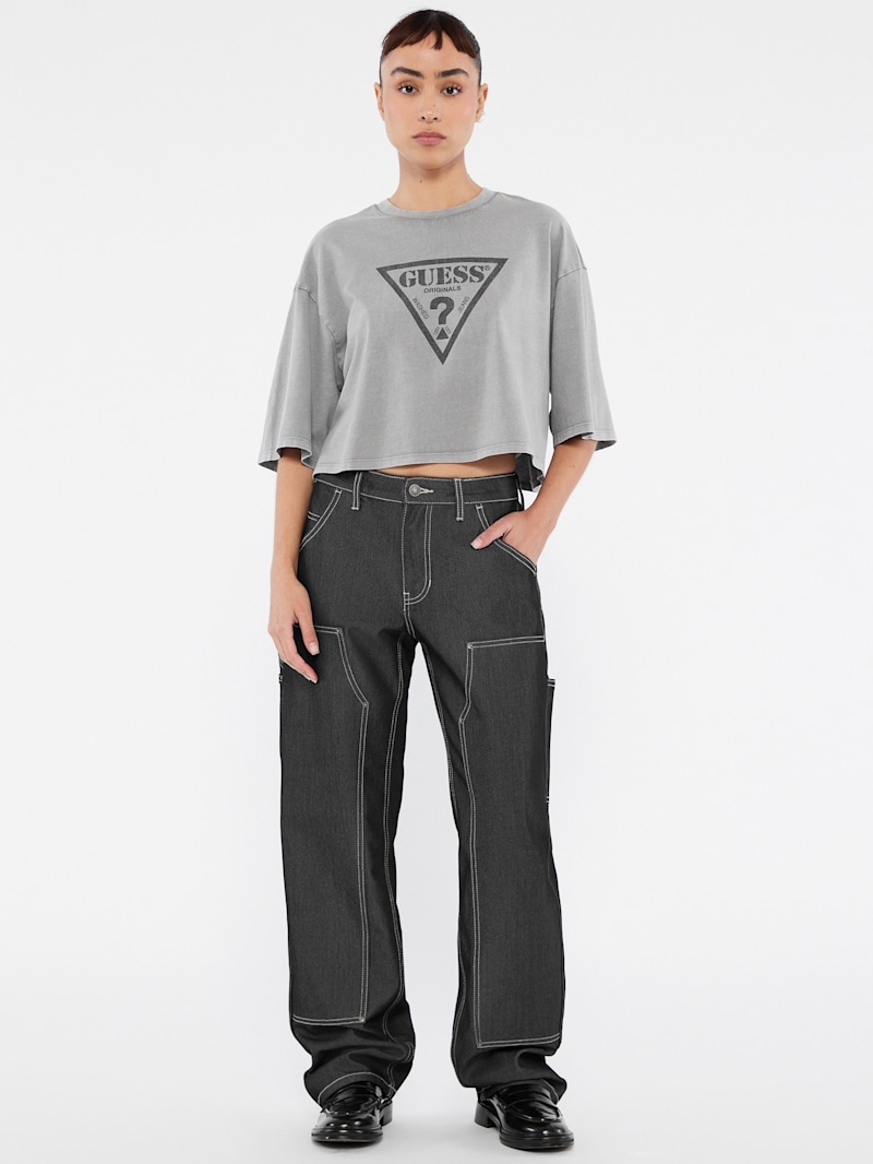 GUESS Originals Metallic Zip Carpenter Jeans | GUESS