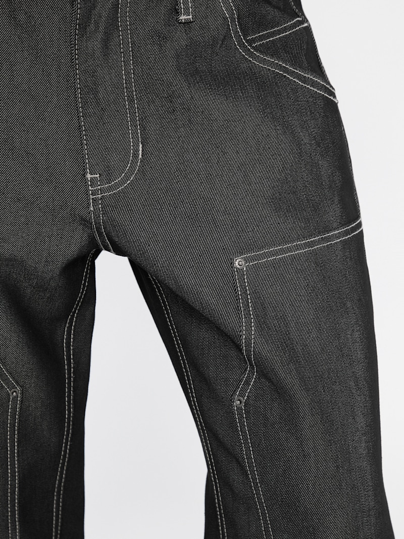 GUESS Originals Metallic Zip Carpenter Jeans | GUESS