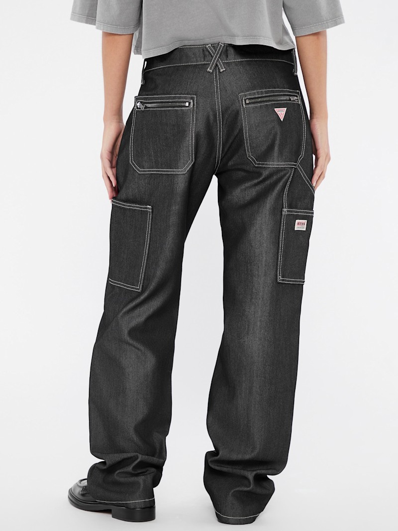 GUESS Originals Metallic Zip Carpenter Jeans | GUESS