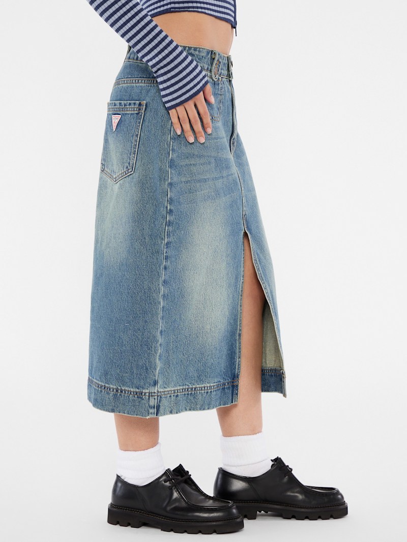 GUESS Originals Denim Midi Skirt | GUESS