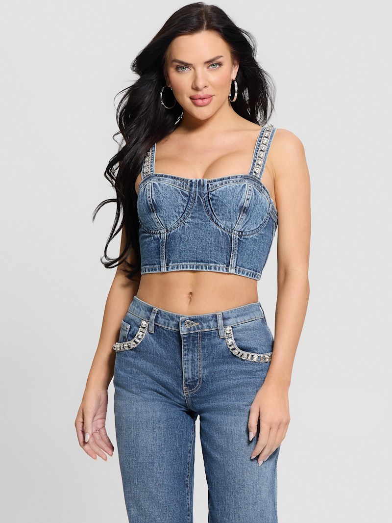 Kety Denim Bustier | GUESS