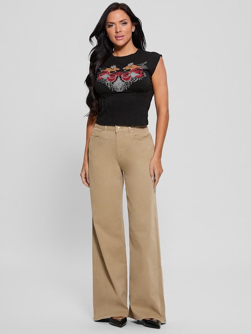 Eco Twin Lioness Corset Tee | GUESS