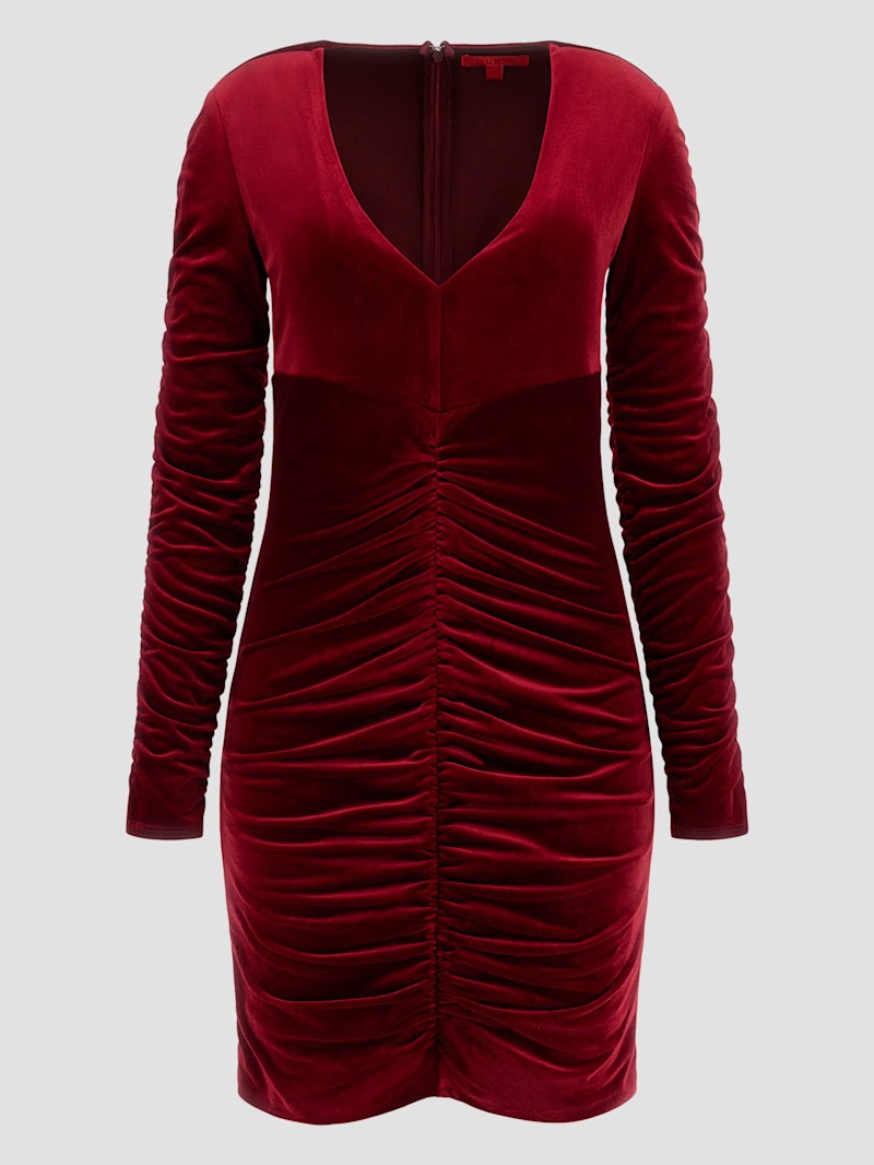 ★IVANA helsinki★ Kaarina velvet mini dress (2colors) Eco Ivana Velour Dress | GUESS