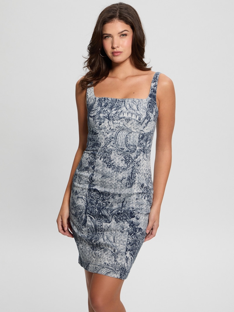 ワンピース Docking Denim Dress LLA0212 Docking Denim Dress LLA0212 – AuroraBoutique