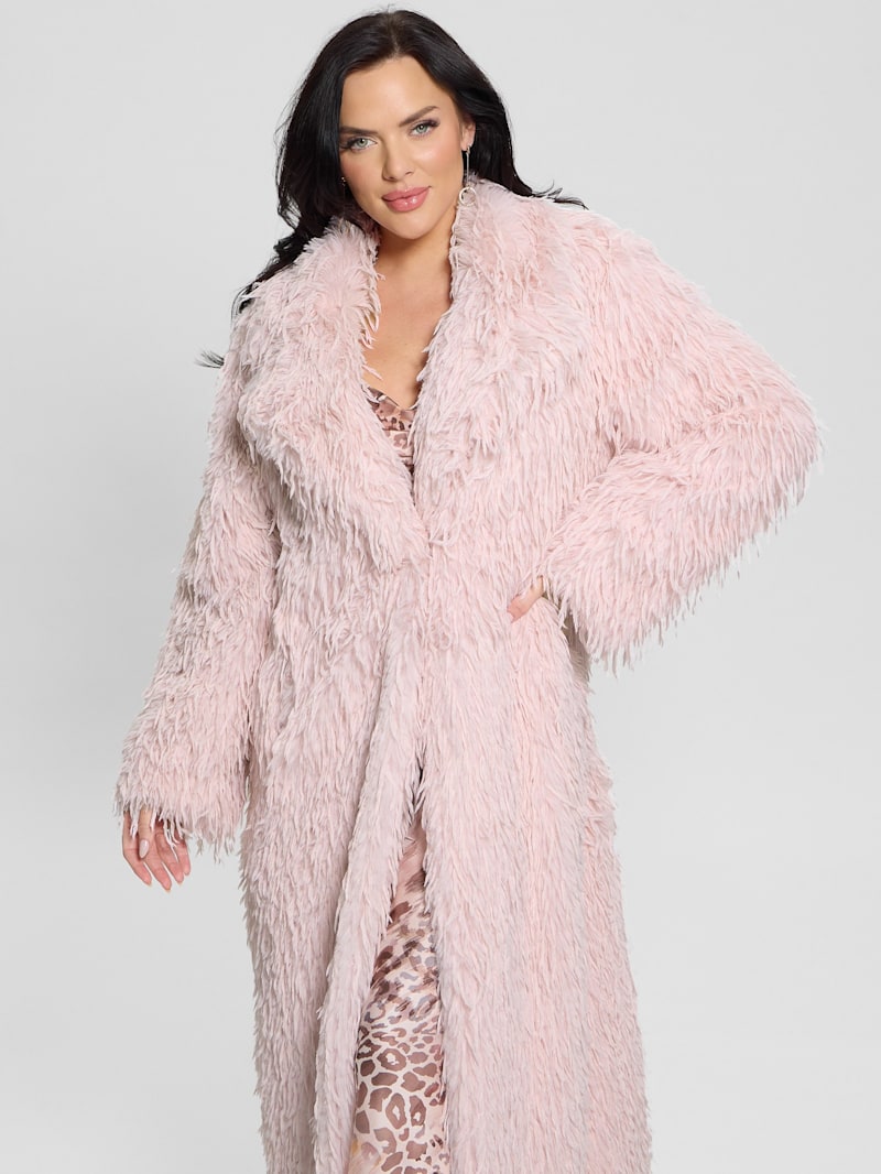  Faux Fur Coat PINK Sサイズ Apparis Women's Eloise Faux-fur Coat Pink Size 2xl for sale