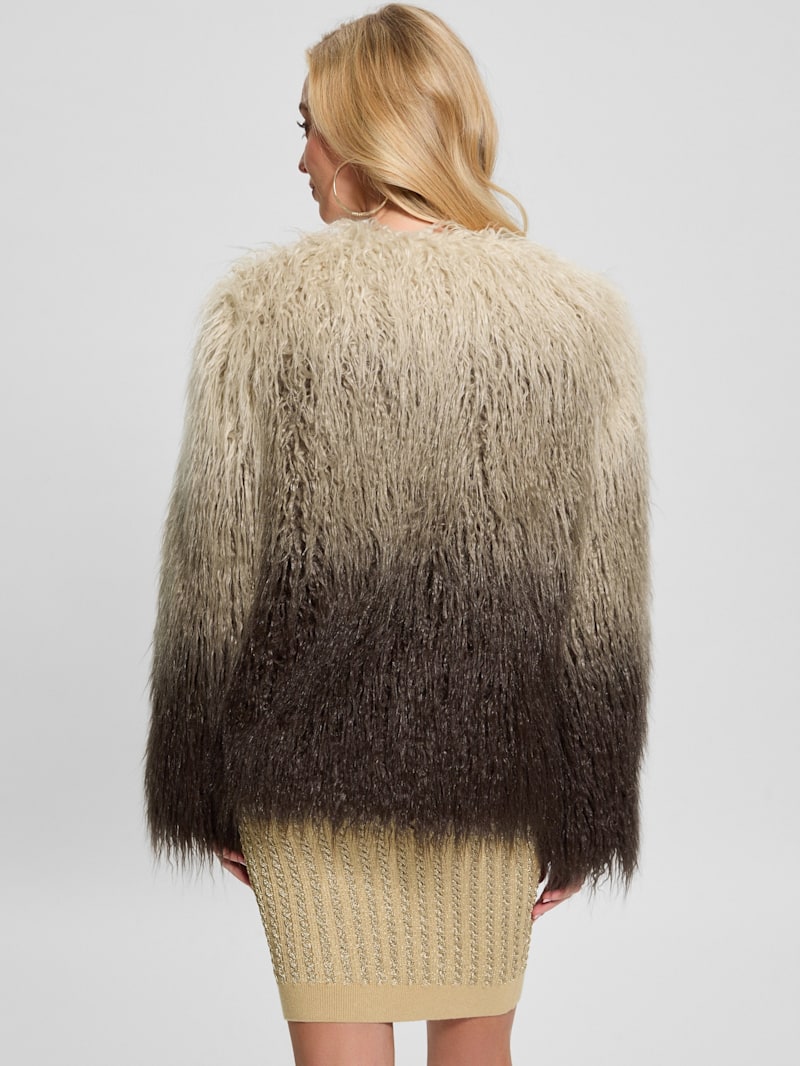 Cristina Faux-Fur Ombré Jacket | GUESS