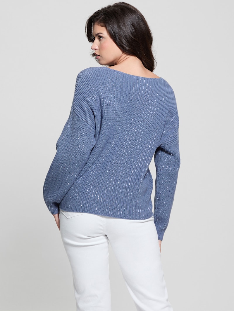 Lorien Rhinestone Sweater | GUESS